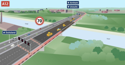 Groot onderhoud A12: houd rekening met extra reistijd!