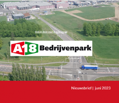 Nieuwsbrief bedrijvenpark A18 